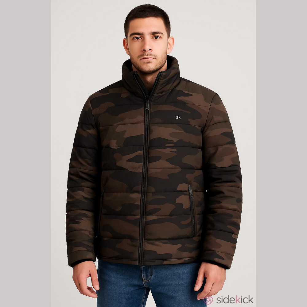 Calvin Klein  Camo Puffer Jacket. NEW